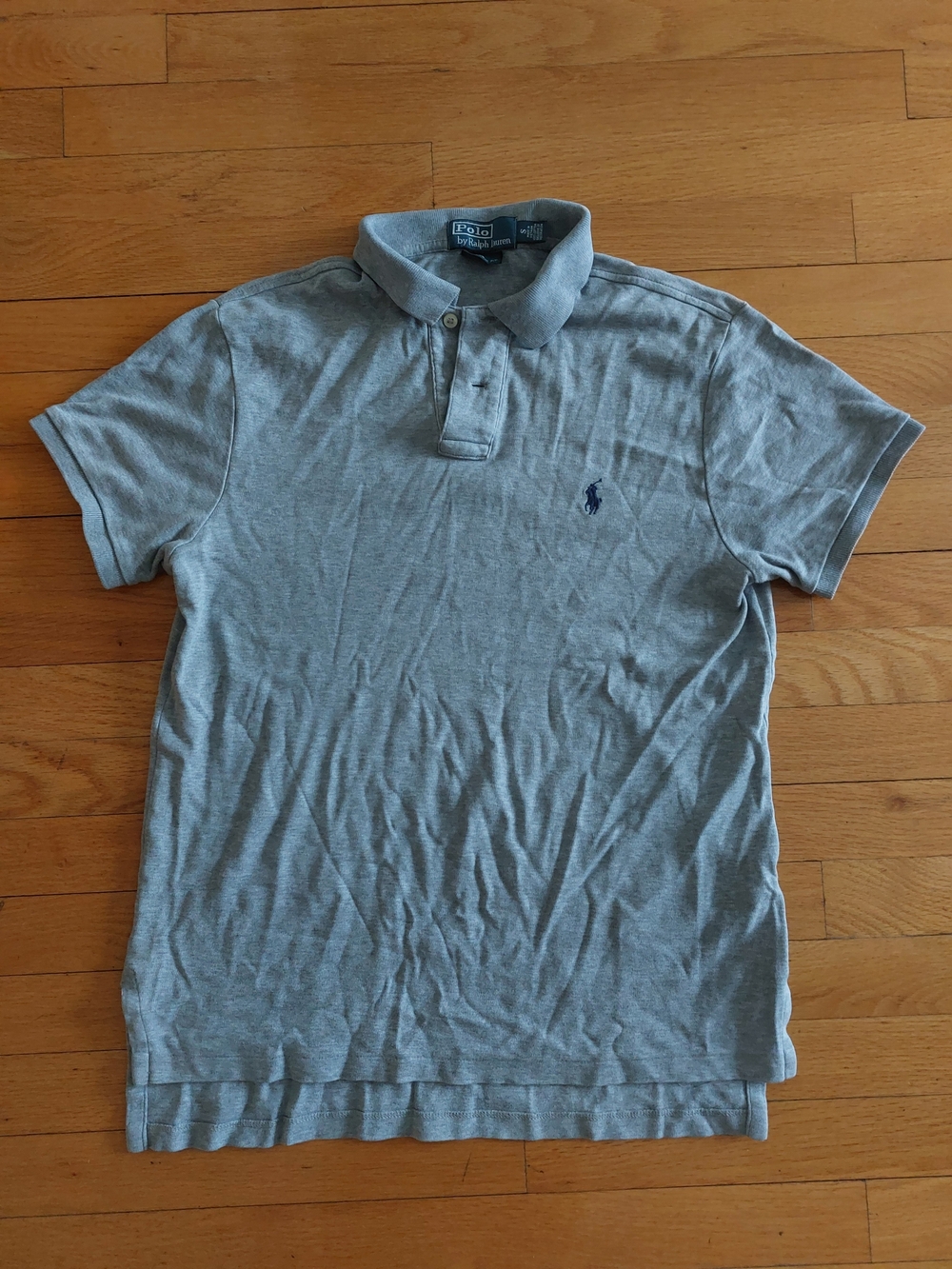 Polo by Ralph Lauren Preppy Men’s Heather Gray Short-Sleeve Polo